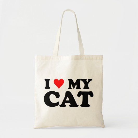Ik hou van mijn kat tote bag (Voorkant)