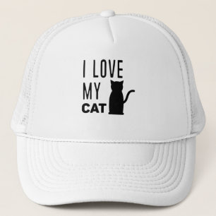 Ik hou van mijn kat trucker pet
