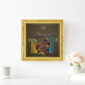 Ik hou van mijn kat vierkante klok (Huis)