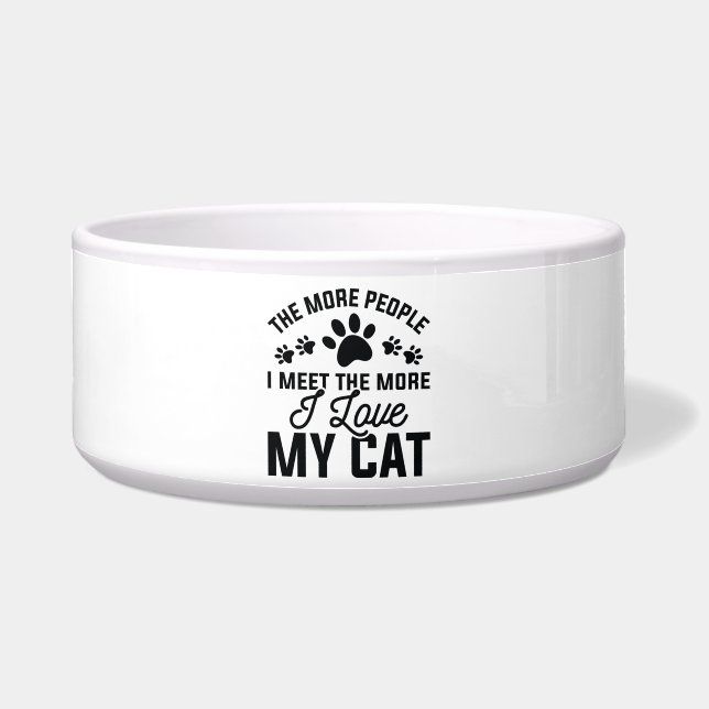 Ik hou van mijn kat voerbakje (Voorkant)