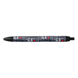 Ik hou van mijn kat zwarte inkt pen