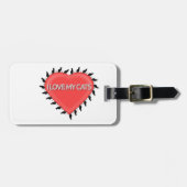 Ik hou van mijn katten bagagelabel (Voorkant horizontaal)