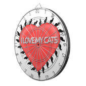 Ik hou van mijn katten dartbord (Voorkant Rechts)
