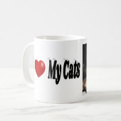 Ik hou van mijn katten foto koffiemok (Voorkant links)