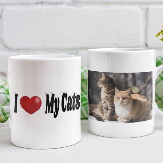 Ik hou van mijn katten foto koffiemok