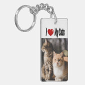 Ik hou van mijn katten Foto Sleutelhanger (Voorkant Links)