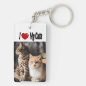 Ik hou van mijn katten Foto Sleutelhanger (achterkant)