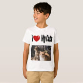 Ik hou van mijn katten foto t-shirt (Voorkant volledig)