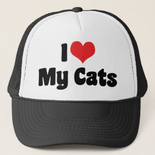 Ik hou van mijn katten met heel mijn hart - Katten Trucker Pet