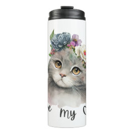Ik hou van mijn katten thermosbeker
