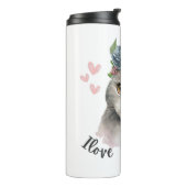Ik hou van mijn katten thermosbeker (Gedraaid links)