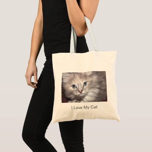 Ik hou van mijn kattendoek tote bag (Voorkant (product))