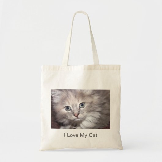 Ik hou van mijn kattendoek tote bag (Voorkant)