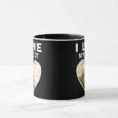 Ik hou van mijn kattenhartfoto, zwart mok (Midden)