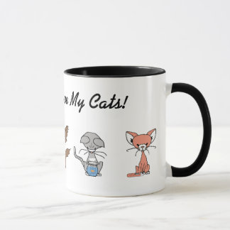 Ik hou van mijn kattenkoffie Mok