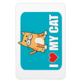 Ik hou van mijn kattenmagneet magneet (Verticaal)