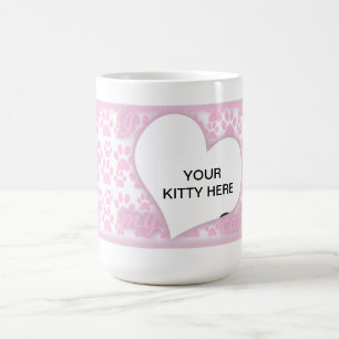Ik hou van mijn kattenroze Mok