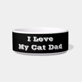 Ik hou van mijn kattenvader voerbakje