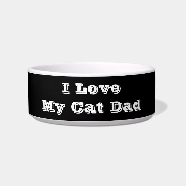 Ik hou van mijn kattenvader voerbakje (Voorkant)