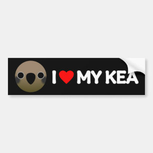 IK HOU VAN MIJN KEA BUMPERSTICKER