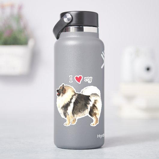 Ik hou van mijn Keesdoorn Vinyl Sticker (HydroFlask)