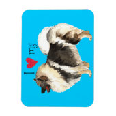 Ik hou van mijn Keeshond Magneet (Verticaal)