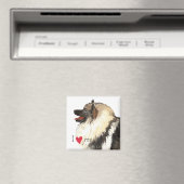 Ik hou van mijn Keeshond Magneet (Insitu (Vaatwasser))