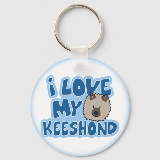 Ik hou van mijn keeshond Sleutelhanger (Voorkant)