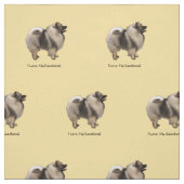 Ik hou van mijn keeshond stof (Swatch)