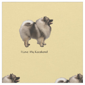 Ik hou van mijn keeshond stof