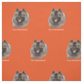 Ik hou van mijn keeshond stof (Swatch)