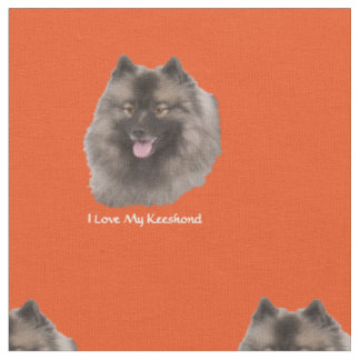 Ik hou van mijn keeshond stof