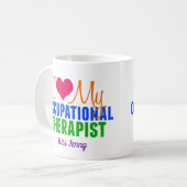 Ik hou van mijn keizersoneel monogram koffiemok (Voorkant links)