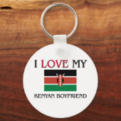 Ik hou van mijn Keniaanse Boyvriend Sleutelhanger (Voorkant)
