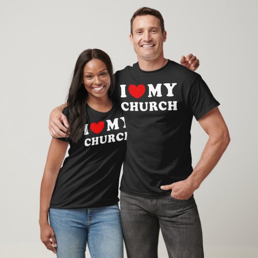Ik hou van mijn kerk Ik hoor mijn kerk T-shirt (Unisex)