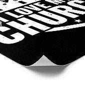 Ik hou van mijn kerk Jezus God Faith Poster (Hoek)