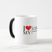 Ik hou van mijn kerk magische mok (Voorkant links)