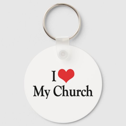 Ik hou van mijn kerk sleutelhanger (Voorkant)