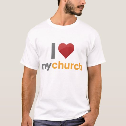 Ik hou van mijn kerk t-shirt (Voorkant)