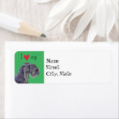 Ik hou van mijn Kerry Blue Terrier Etiket (Insitu)