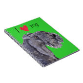 Ik hou van mijn Kerry Blue Terrier Notitieboek (Rechterzijde)