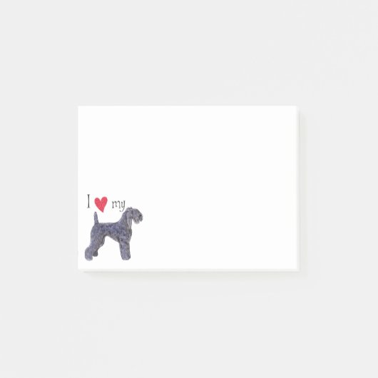 Ik hou van mijn Kerry Blue Terrier Post-it® Notes (Voorkant)
