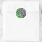 Ik hou van mijn Kerry Blue Terrier Ronde Sticker (Tas)