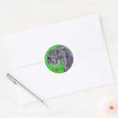 Ik hou van mijn Kerry Blue Terrier Ronde Sticker (Envelop)