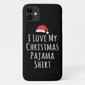 Ik hou van mijn kerstpajama-Shirt Case-Mate iPhone Case (Achterkant)