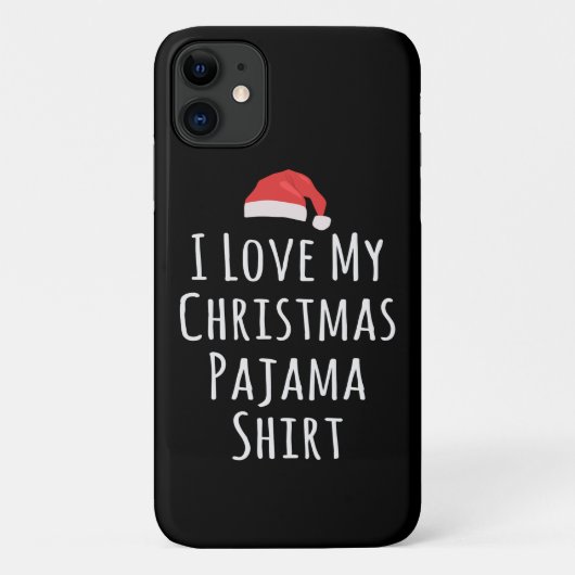 Ik hou van mijn kerstpajama-Shirt Case-Mate iPhone Case (Achterkant)
