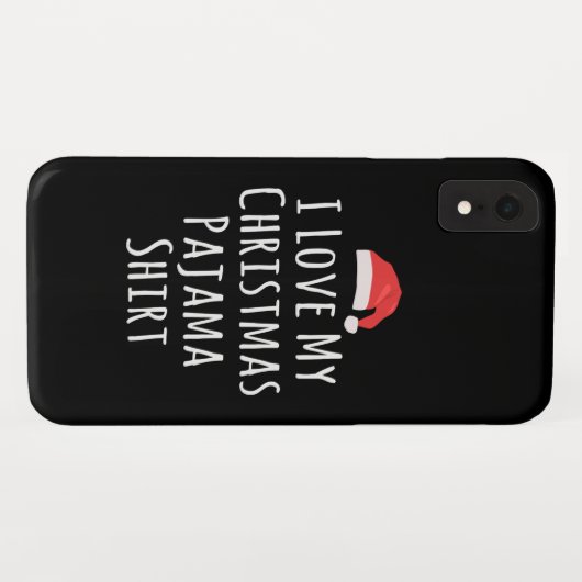 Ik hou van mijn kerstpajama-Shirt Case-Mate iPhone Case (Achterkant (horizontaal))