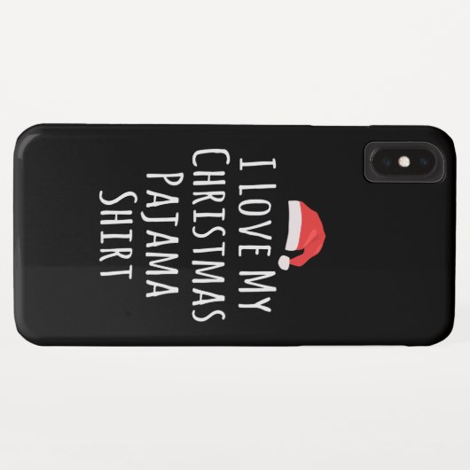 Ik hou van mijn kerstpajama-Shirt Case-Mate iPhone Case (Achterkant (horizontaal))