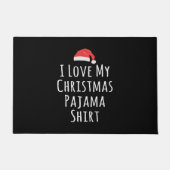 Ik hou van mijn kerstpajama-Shirt Deurmat (Voorkant)