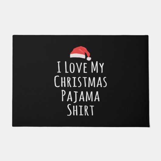 Ik hou van mijn kerstpajama-Shirt Deurmat (Voorkant)